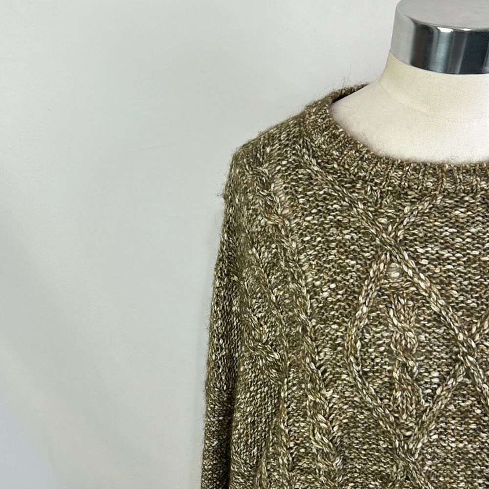 Base Alpaca Blend Cable Turtle Neck - image 2